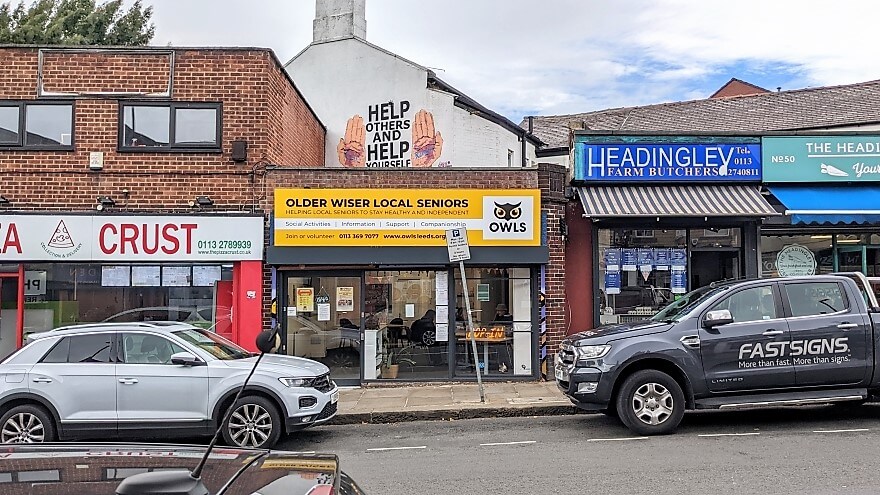 A fresh new sign for a local charity